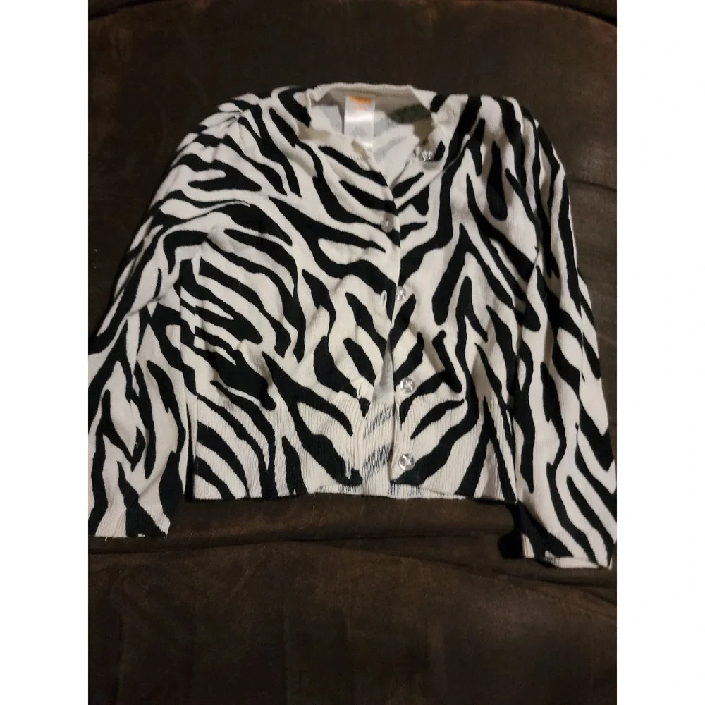 Gymboree wild for zebra sweater size XS 3 4‎